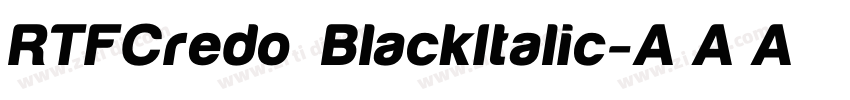 RTFCredo BlackItalic字体转换